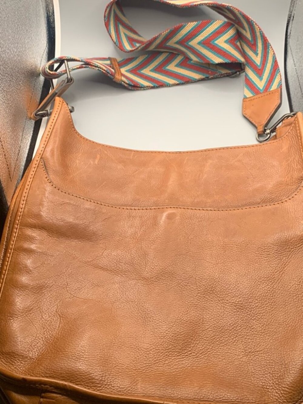 Leather Crossbody Satchel Bag SELLING AS IS